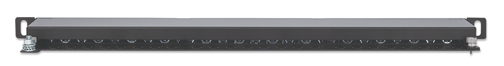 Pannello Patch 24 Posti 19'' 0.5U Cat6a Schermato Nero
