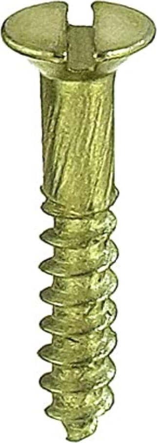 50-PEZZI---VITI-PER-LEGNO-CON-TESTA-PIANA-SVASATA-2,5x16MM---IN-OTTONE