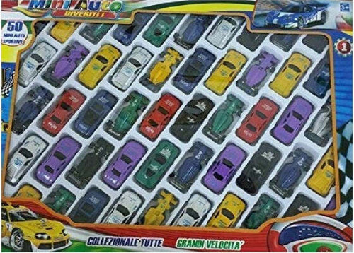 50-Pz.-Mini-Auto-Miste-Sportive-Macchina-Macchinine-Gioco-Per-Bambini-Giocattolo