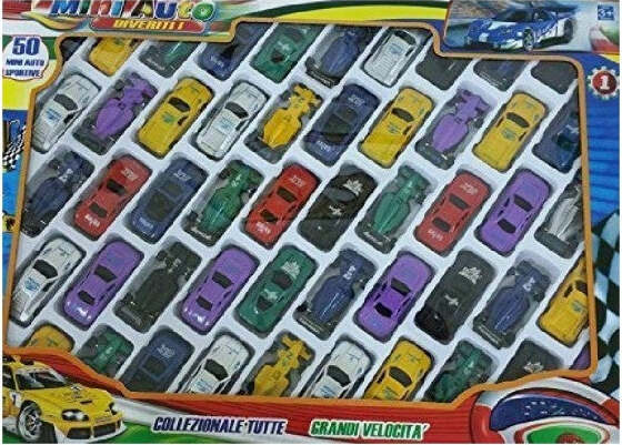 50-Pz.-Mini-Auto-Miste-Sportive-Macchina-Macchinine-Gioco-Per-Bambini-Giocattolo