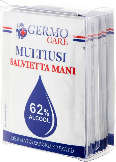 50 Salviette Disinfettanti GermoCare Multiuso Salvietta Disinfettante in bustina GERMO 50pezzi salviette disinfettanti Salute e Prevenzione - Barletta, Commerciovirtuoso.it