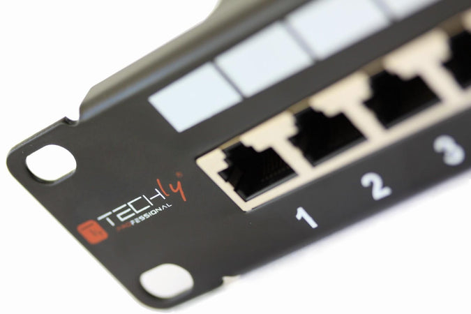 Pannello Patch STP 24 Posti RJ45 cat. 6A Techly