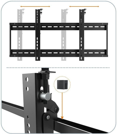 Supporto a muro per TV LED LCD 45-70'' per applicazioni videowall