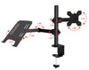 Supporto da Scrivania Braccio per Monitor 13-32'' e Mensola per Laptop