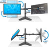 Supporto da scrivania per 2 Monitor 13-32'' con base