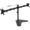 Supporto da Scrivania per 2 Monitor 13-32'' con Base e Doppio Snodo