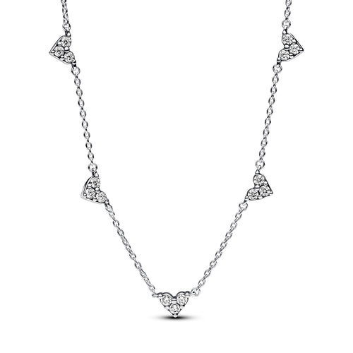 Pandora - Collana Cuori con Tre Pietre