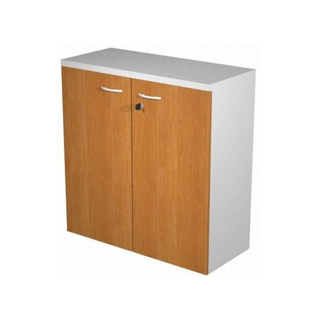 Mobile basso per ufficio ad ante battenti con serratura cm. 80x44x72h