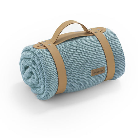 Coperta Di Bambú Plain Gg5 Azzurro