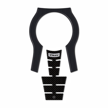 Adesivo resinato 3D Protezione Borchia Tunnel compatibile con Yamaha Tmax 2022