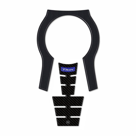 Adesivo resinato 3D Protezione Borchia Tunnel compatibile con Yamaha Tmax 2022