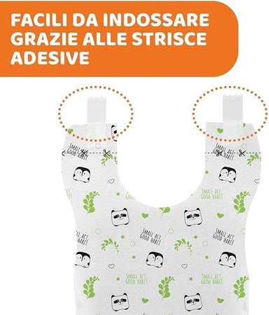 Chicco - Bavaglini Neonato Monouso Compostabili 36 Pezzi