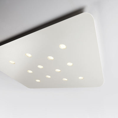 Plafoniera moderna Cattaneo illuminazione FUORISQUADRA 764 64PA 54W LED lampada soffitto dimmerabile metallo 4560LM 3000°K IP20