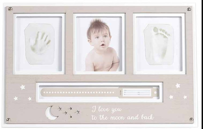 Cangaroo - Kit impronte neonati con cornice e braccialetto