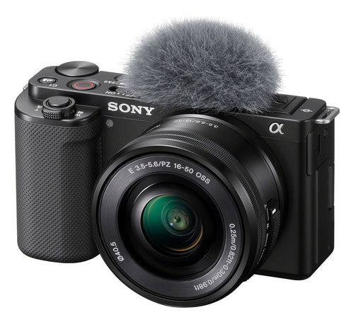 Sony α alpha zv-e10l - mirrorless vlog ad ottiche intercambiabili, sensore aps-c e obiettivo power zoom 16-50mm f / 3.5-5.6 (schermo ad angolazione variabile per vlog, video 4k, real-time eye autofocus) - ZVE10LBDI