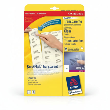 Etich trasparenti 210 x 297 singolo - 101866