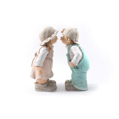 Nani da giardino livio e livia in poliresina esterno nanetti gnomi statue statuette