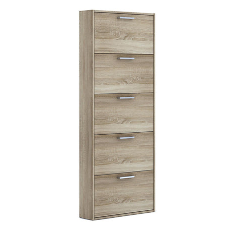 Scarpiera slim moderna in legno salva spazio, per arredamento interno "Made in Italy"