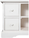 Biscottini Mobile TV Country Biscottini legno tiglio bianco anticato 129x40x60 Made in