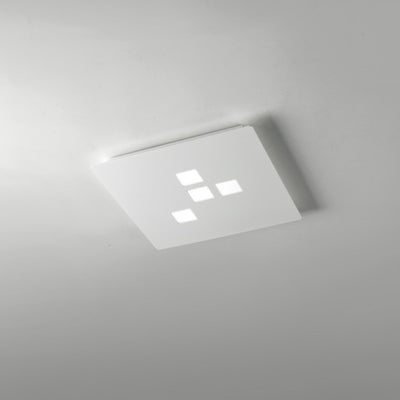 Plafoniera moderna Cattaneo illuminazione PLATEAU 773 30P LED 18W 1520LM 3000°K lampada soffitto parete dimmerabile IP20