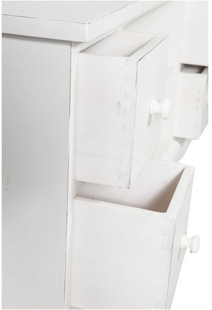 Biscottini Mobile TV Country Biscottini legno tiglio bianco anticato 129x40x60 Made in