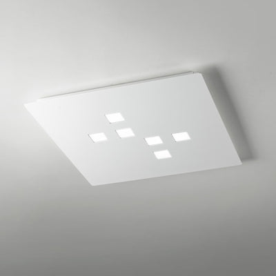 Plafoniera moderna Cattaneo illuminazione PLATEAU 773 40P LED 27W 2280LM 3000°K lampada soffitto parete dimmerabile IP20