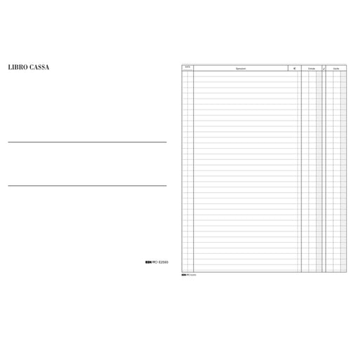 Libro Cassa 31X24,5 100Pag. E2593