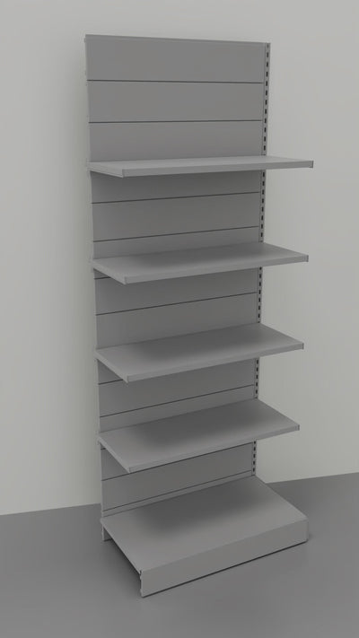 Modulo aggiuntivo scaffale verniciato per negozio abbigliamento di cm. 97x50x250h
