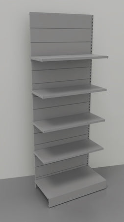 Modulo aggiuntivo scaffale verniciato per negozio abbigliamento di cm. 97x50x250h