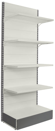 Scaffalatura metallica verniciata in vari colori per arredo negozio cm. 100x50x250h
