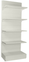 Scaffale metallico a parete per negozi cm. 100x50x250h