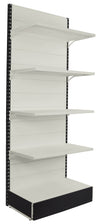 Scaffalatura in metallo modulo a parete per arredo negozi cm. 100x50x250h