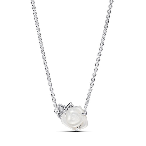 Pandora - Collana Rosa Bianca