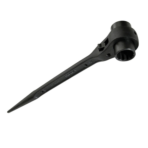 Chiave a cricchetto bussola esagonale per ponteggi 21/22 reversibile 270 mm