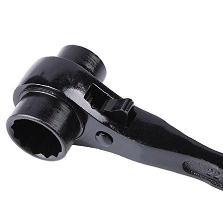 Chiave a cricchetto bussola esagonale per ponteggi 21/22 reversibile 270 mm