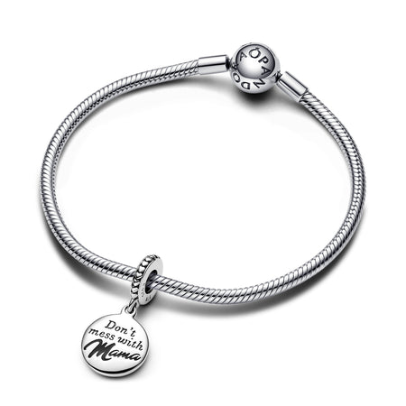 Pandora - Charm Pendente “Don’t’ Mess with Mama” da incidere