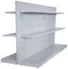 Scaffale verniciato in metallo a piani da negozio colore alluminio cm. 97x50x140h