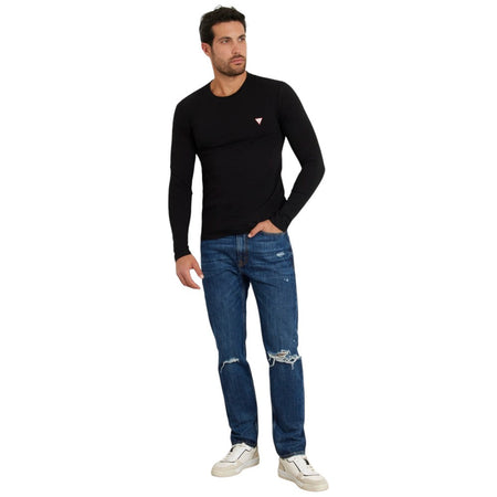 Guess t-shirt nera manica lunga M2YI28-J1314