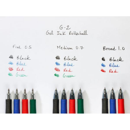 Penna Roller gel scatto Pilot G-2 - Punta 0,7mm - Colore BLU - Confezione 12 pezzi
