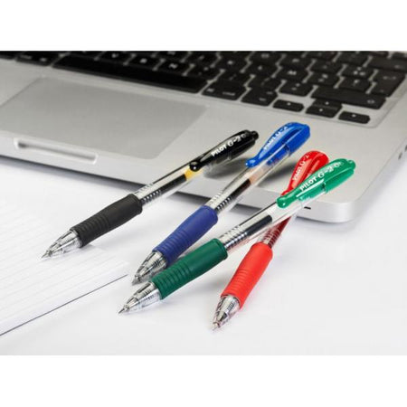 Penna Roller gel scatto Pilot G-2 - Punta 0,7mm - Colore BLU - Confezione 12 pezzi