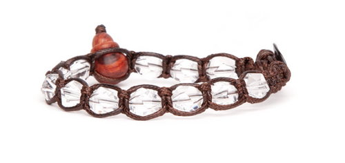 TAMASHII - Bracciale cristallo striato di rocca