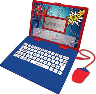 Lexibook - Laptop Bilingue Educativo Spiderman