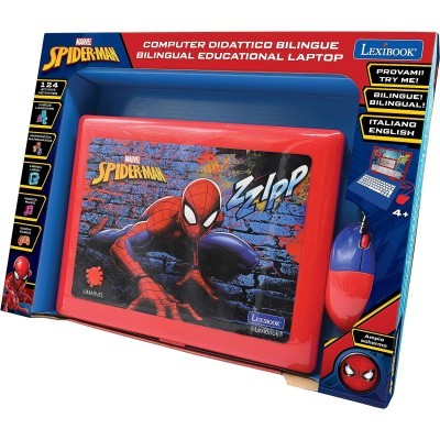 Lexibook - Laptop Bilingue Educativo Spiderman