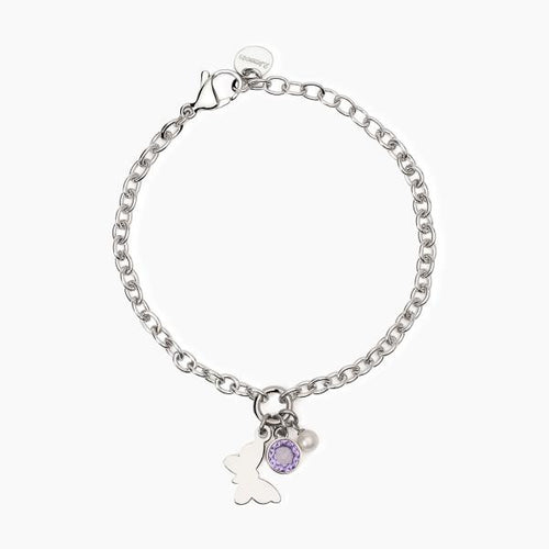 2Jewels - Bracciale in acciaio 316L perle conchiglia zirconi