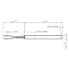 Resistenza Esecuzione Diretta, Diametro 9,9Mm, Lunghezza 155Mm, 300Watt. Monta Su Stufe Edilkamin 14701015