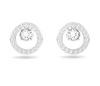 SWAROVSKI - Orecchini a lobo Creativity Bianchi, Placcato rodio