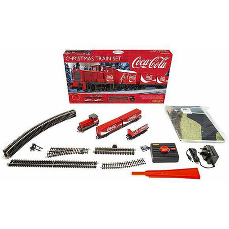 Treno di Natale "Coca-Cola" per decorazione villaggio Set