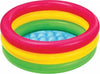 Intex - Piscina Gonfiabile 3 anelli colorata 57107NP