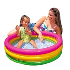 Intex - Piscina Gonfiabile 3 anelli colorata 57107NP