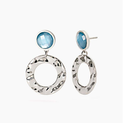 2Jewels  - Orecchini in acciaio 316L vetro madreperla